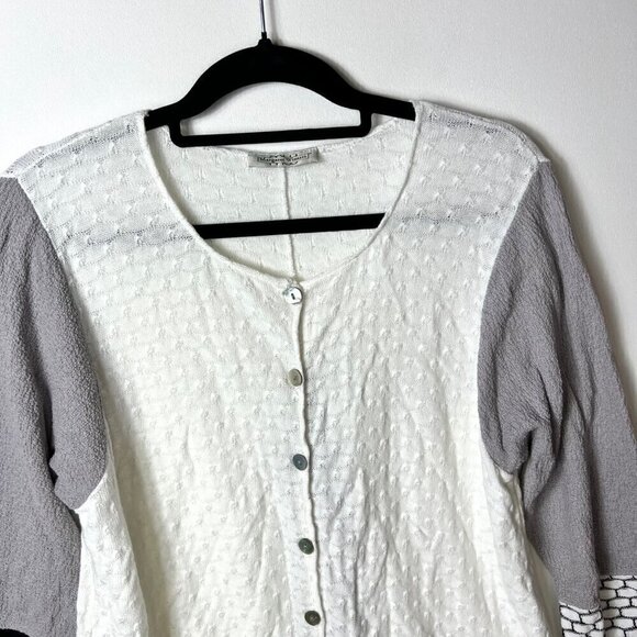 Margaret winters button‎ up sweater women’s large - Picture 2 of 9